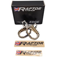 Raptor Titanium Footpegs for Triumph TF 250 X 2024-2025 RME007-00-00