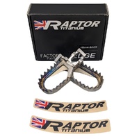 Raptor Titanium Footpegs Offset (15 Back) RME008-00-15B