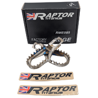 Raptor Titanium Footpegs Offset (10 Back) for KTM 85 SX 2025 RME085-00-10B