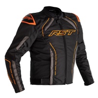 RST Jacket S-1 CE Sport Waterproof Black Fluro Orange 