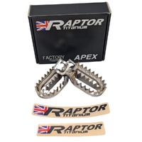 Raptor Titanium Footpegs for KTM 65 SX 2024-2025 RX065-00-00