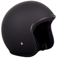 RXT Helmet A611C Low Ride Open Face Matt Black (No Studs)
