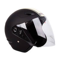 RXT Helmet A218 Metro Retro Matt Black/Cream