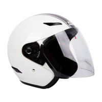 RXT Helmet A218 Metro Retro White/Dark Silver