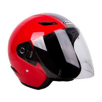 RXT Helmet A218 Metro Retro Red/Light Silver