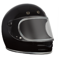 RXT Helmet Stone Full Face Solid Gloss Black