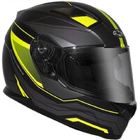 RXT Helmet 817 Street Missile Matt Black/Fluro Yellow