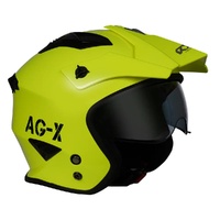 RXT Helmet FS X2 AGX Solid Gloss Fluro Yellow