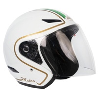 RXT Helmet A218 Metro Retro Italy White Red Green