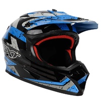 RXT Helmet A727 Sector Rage Gloss Black Blue