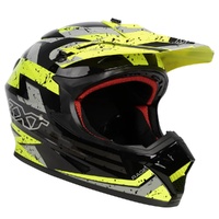 RXT Helmet A727 Sector Rage Gloss Black Fluro