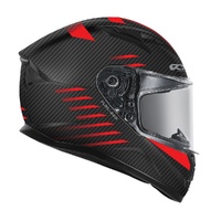 RXT Helmet 825 Street 2 Fuel Matt Carbo Black Red