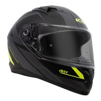 RXT Helmet 825 Street 2 Suzuka Matt Black Grey Fluro