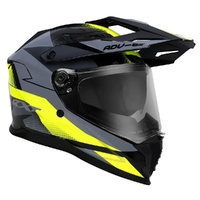 RXT Helmet ADV 65 Gloss Grey Fluro Yellow Black