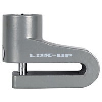 Lok-Up Mini Disc Lock 5mm Silver With Reminder Cable