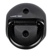 Lok-Up H/Duty Floor Mount 75mm Black Chain & Padlock Not Included