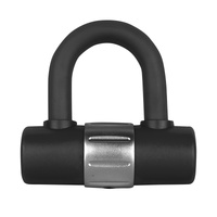 Lok-Up U Lock Padlock / Disc Lock Black/Silver Reminder Cable Not Included