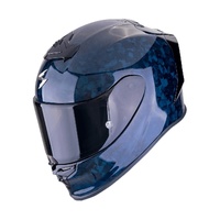Scorpion Exo Helmet EXO R1 Evo Onyx Carbon Air Solid Blue