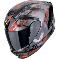 Scorpion Exo Helmet 391 Clutter Black Red