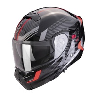 Scorpion Exo Helmet EXO 930 Evo Sikon Metal Black Silver Red