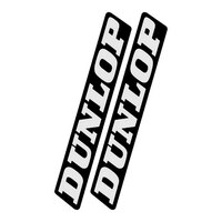 Dunlop White/Black Swingarm Decal/Sticker