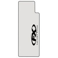 Factory FX Upper Fork Clear With Black FX Logo (06-38008)