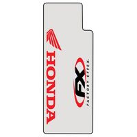 Factory FX Upper Fork Honda Clear With Red Honda Logo (06-38302)