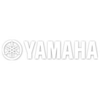 Factory FX Die Cut Sticker 12" Yamaha White (06-94212)