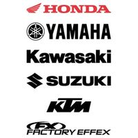 Factory FX Die Cut Sticker 5' Yamah Black (06-94252)