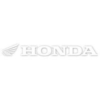 Factory FX Die Cut Sticker 12" Honda White (06-94314)