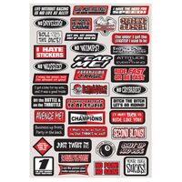 Factory FX OEM Sticker Sheet Fun Phrases (07-68012)
