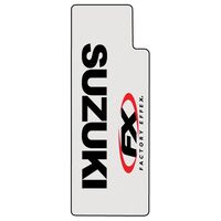 Factory FX Upper Fork Suzuki Clear With Black Suzuki Logo (08-38404)
