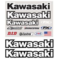 Factory FX Iron-On Sponsor Kit Kawasaki (08-82110)
