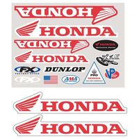 Factory FX Iron-On Sponsor Kit Honda (08-82310)