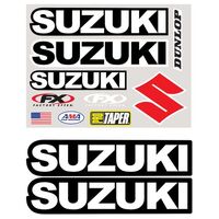 Factory FX Iron-On Sponsor Kit Suzuki (08-82410)