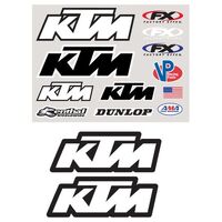 Factory FX Iron-On Sponsor Kit KTM (08-82510)