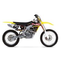 Factory FX Hot Wheels Shroud Sticker Kit for Suzuki RMZ250 2010-2011 (14-13424)