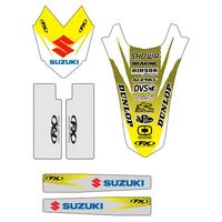 Factory FX Trim Kit Stickers for Suzuki RMZ450 2005-2007 (14-50428)