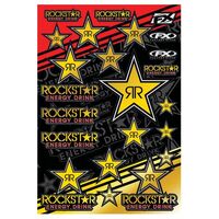 Factory FX OEM Sticker Sheet Rockstar Energy Gold Chrome (15-68700)