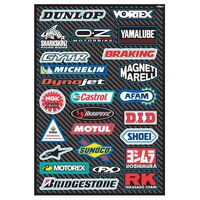 Factory FX OEM Sticker Sheet Sport Bike Sponsor (15-68800)