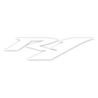 Factory FX Die Cut Sticker 12" Yamaha R1 White (17-94216)