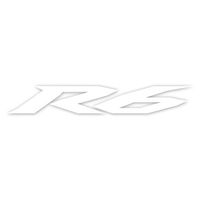 Factory FX Die Cut Sticker 12" Yamaha R6 White (17-94218)