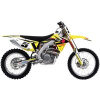 Factory FX EVO 14 Shroud Sticker Kit for Suzuki RMZ250 2007-2009 (20-01422)