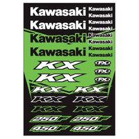 Factory FX OEM Sticker Sheet Kawasaki KX (22-68130)