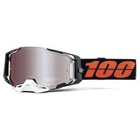 100% Armega Goggles Blacktail Hiper Silver Mirror Lens