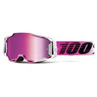 100% Armega Goggles Harmony Pink Mirror Lens