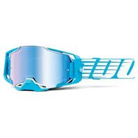 100% Armega Goggles Oversized Sky Blue Mirror Lens