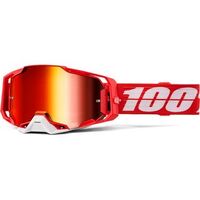 100% Armega Goggles C-Bad - Mirror Red Lens
