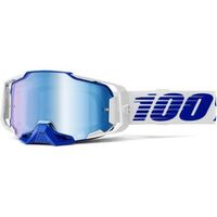 100% Armega Goggles Blue - Mirror Blue Lens
