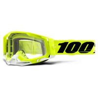 100% Racecraft2 Goggles Yellow Clear Lens